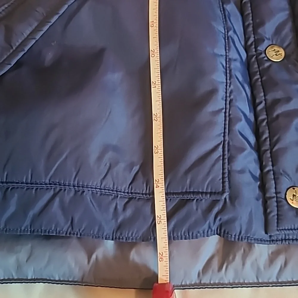 Camel reversible goose down blue vintage Puffer Vest
